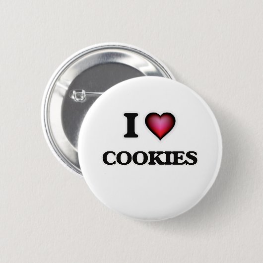 Ich Liebe Cookies Button (Vorne & Hinten)