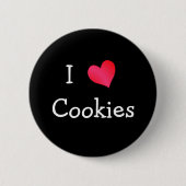 Ich Liebe Cookies Button (Vorderseite)