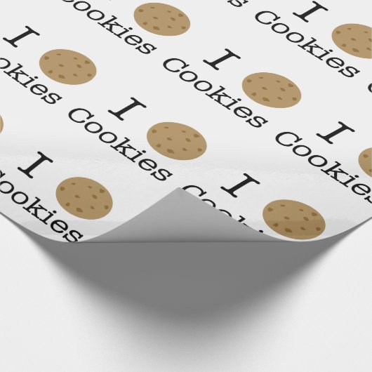 Ich Liebe Cookies Geschenkpapier (Ecke)