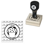 Ich Liebe Cookies Gummistempel (Stempel)