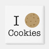 Ich Liebe Cookies Magnet (Vorne)