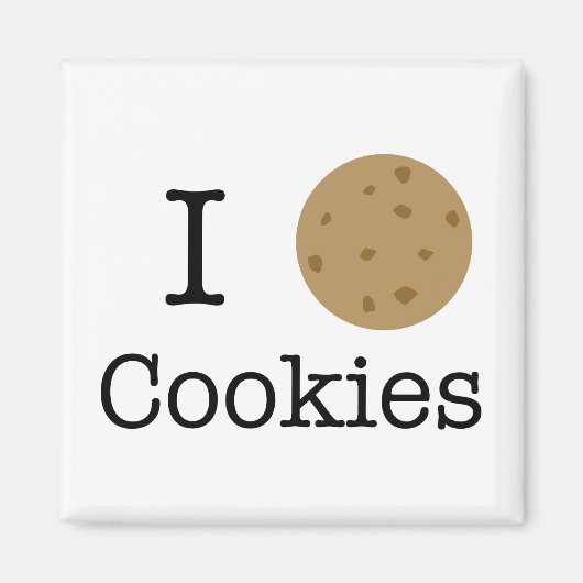 Ich Liebe Cookies Magnet (Vorne)