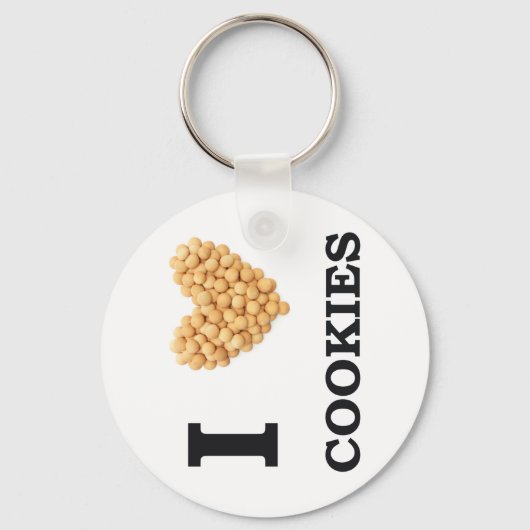 Ich Liebe Cookies Schlüsselanhänger (Vorderseite)