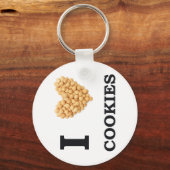 Ich Liebe Cookies Schlüsselanhänger (Vorderseite)