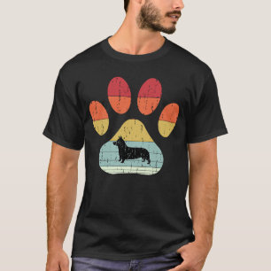 Ich liebe Corgis Vintage-Silhouette auf einer Pupp T-Shirt