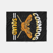 Ich liebe Corndogs Squad Karneval Corn Dogs Hot Do Fleecedecke (Vorderseite (Horizontal))
