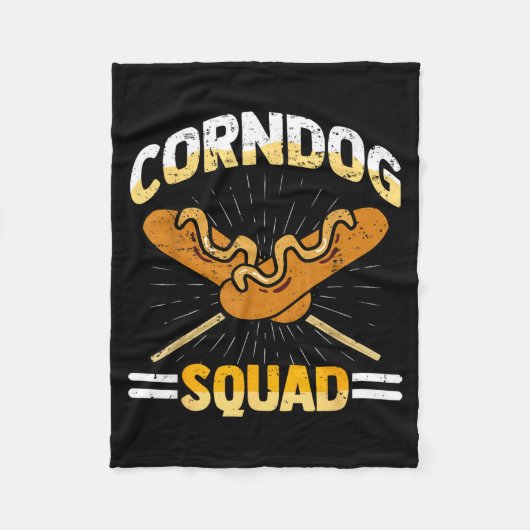 Ich liebe Corndogs Squad Karneval Corn Dogs Hot Do Fleecedecke (Vorderseite)