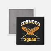 Ich liebe Corndogs Squad Karneval Corn Dogs Hot Do Magnet (Vorderseite/Rückseite)