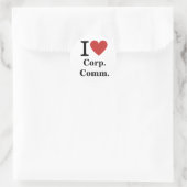 Ich ❤️ Liebe Corp. Comm. AUFKLEBER (Tasche)