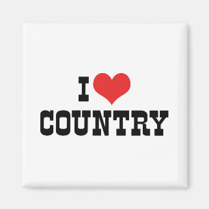 Ich liebe Countrymusik Magnet