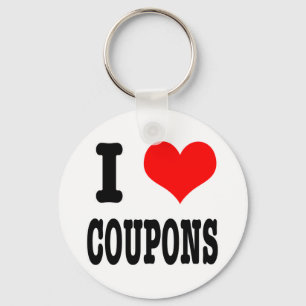 Ich liebe Coupons Schlüsselanhänger