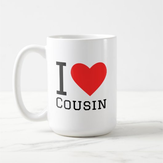 Ich liebe Cousin Kaffeetasse (Links)