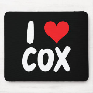 Ich liebe Cox - Herz - Name Mousepad