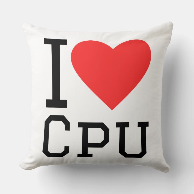 Ich liebe CPU Kissen (Vorderseite)