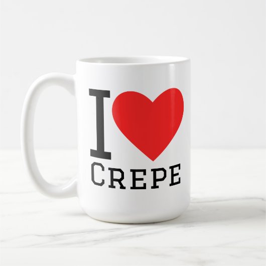 Ich liebe Crêpe Kaffeetasse (Links)