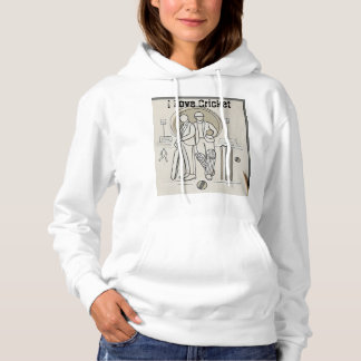 Ich liebe Cricket Hoodie