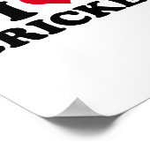 Ich liebe Cricket  Poster (Ecke)