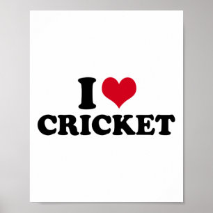 Ich liebe Cricket Poster