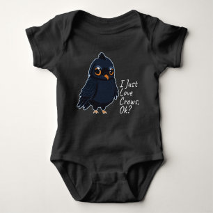 Ich Liebe Crows, Ok Funny Raven Crow Lover Baby Strampler