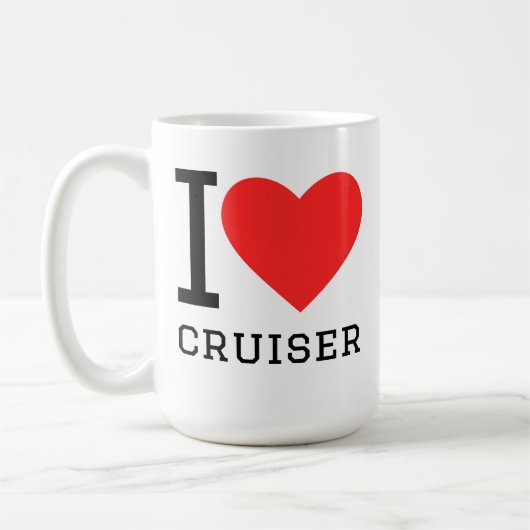 Ich liebe Cruiser Kaffeetasse (Links)