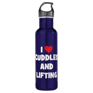 Ich Liebe Cuddles und Heftgewichte - Funny Novelle Edelstahlflasche
