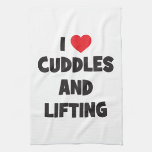 Ich Liebe Cuddles und Heftgewichte - Funny Novelle Geschirrtuch