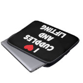 Ich Liebe Cuddles und Heftgewichte - Funny Novelle Laptopschutzhülle (Vorne Knopf)