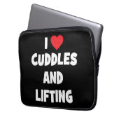 Ich Liebe Cuddles und Heftgewichte - Funny Novelle Laptopschutzhülle (Vorderseite Links)