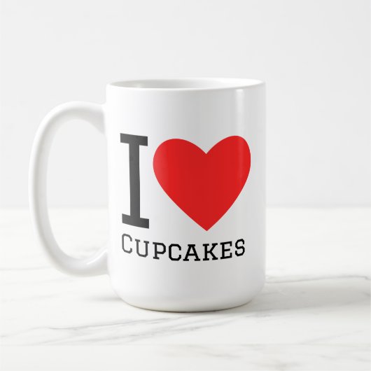 Ich liebe Cupcakes Kaffeetasse (Links)