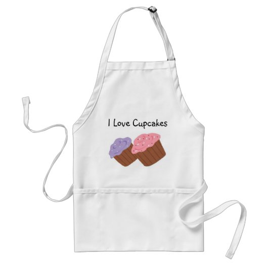 Ich liebe Cupcakes Schürze (Vorne)
