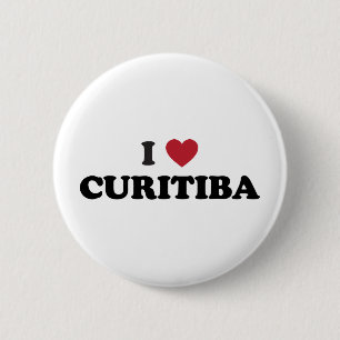 Ich liebe Curitiba Brasilien Button