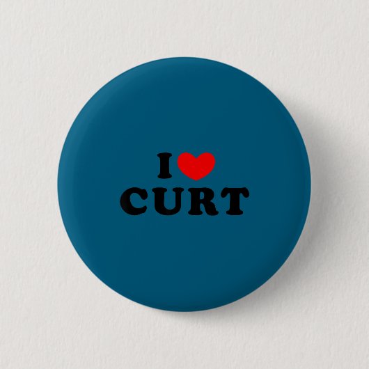 Ich liebe Curt, ich mag Curt Button (Vorderseite)