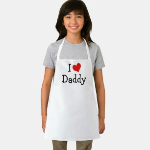 Ich liebe Daddy rotes Herz Schürze