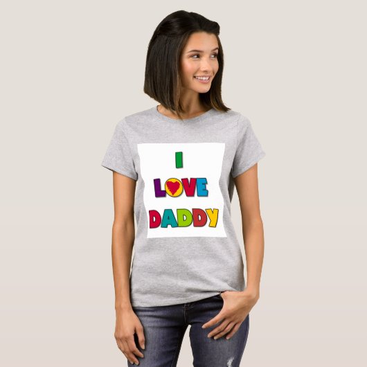 Ich Liebe Daddy Tshirts und Geschenke (Vorne ganz)