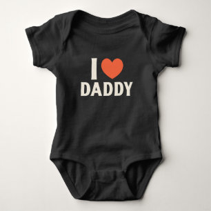 Ich liebe Daddy, Weiß Rote Bedeutung Cute Baby Strampler