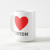 Ich liebe Dallas Kaffeetasse (Vorderseite Links)