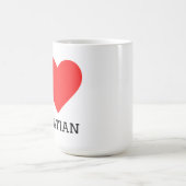 Ich liebe Dalmatiner  Kaffeetasse (Mittel)