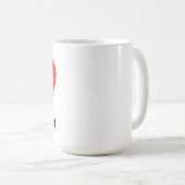 Ich liebe Dalmatiner  Kaffeetasse (VorderseiteRechts)