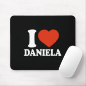 Ich liebe Daniela, ich liebe Daniela, rotes Herz V Mousepad (Mit Mouse)