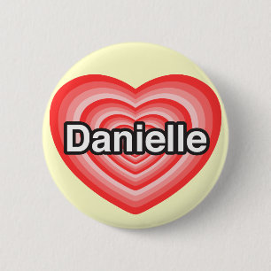 Ich Liebe Danielle. Ich Liebe dir Danielle. Herz Button