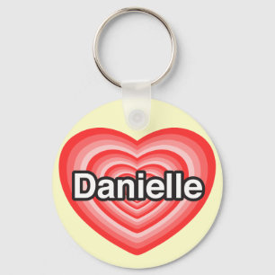 Ich Liebe Danielle. Ich Liebe dir Danielle. Herz Schlüsselanhänger