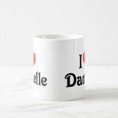 Ich liebe Danielle Kaffeetasse (Mittel)