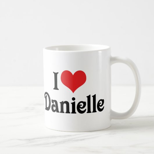 Ich liebe Danielle Kaffeetasse (Rechts)