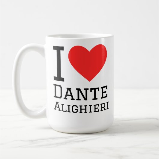 Ich liebe Dante Alighieri  Kaffeetasse (Links)