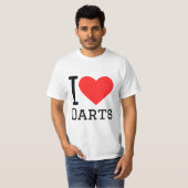 Ich Liebe Darts T-Shirt (Vorne ganz)
