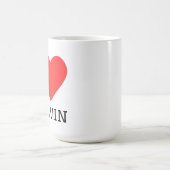 Ich liebe Darwin Kaffeetasse (Mittel)