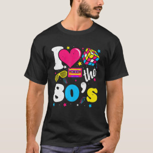 Ich Liebe das 80er Jahre Theme Costume Party Retro T-Shirt