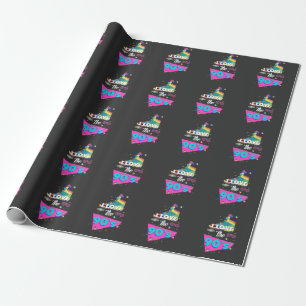 Ich liebe das 90er Retro-Outfit Geschenkpapier