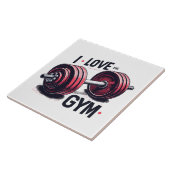 Ich liebe das Fitnessstudio Fliese (Seite)