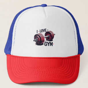 Ich liebe das Fitnessstudio Truckerkappe